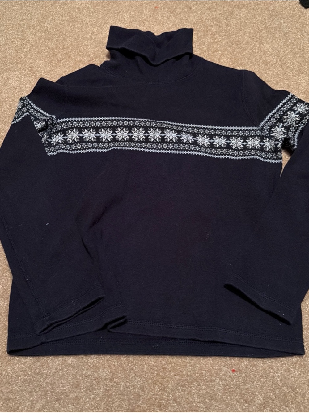 Vintage Eddie Bauer Navy Longsleeve Turtleneck Women's Sweater Small Petite